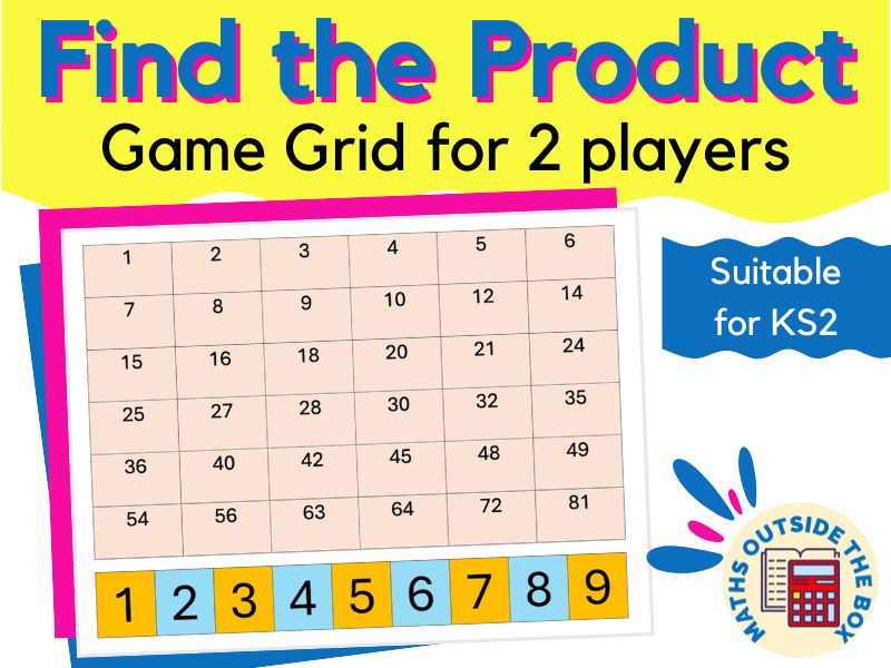 'Find the Product' Game Grid (KS2)