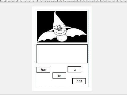 CVC Sentence Halloween Themed