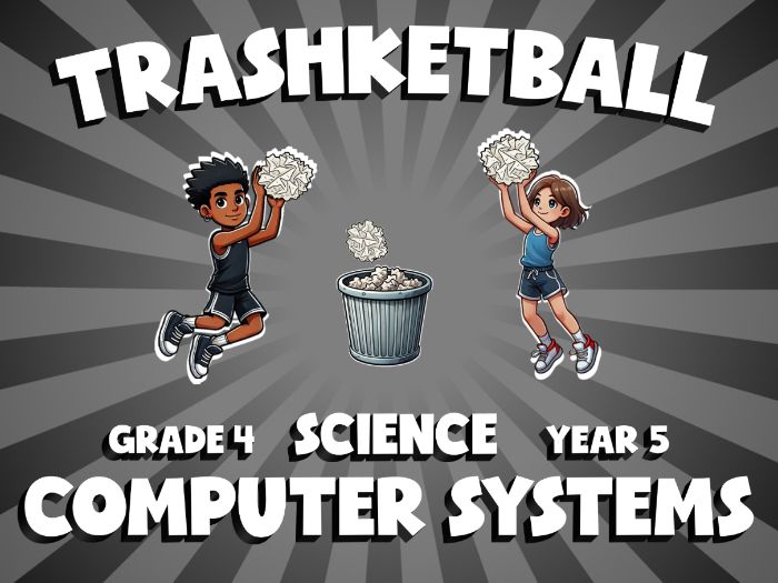 Computer Systems TRASHKETBALL Science Game | No-Prep Year 5 Review Activity