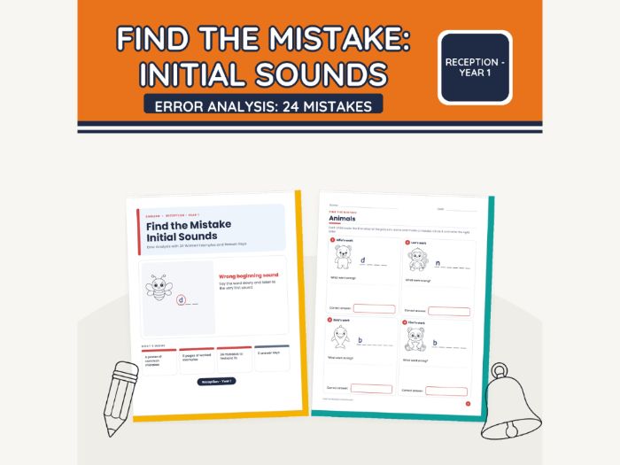 Find the Mistake: Initial Sounds