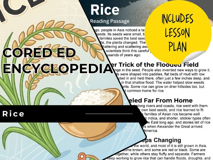 Rice Reading Comprehension Passage - Cored Ed Encyclopedia