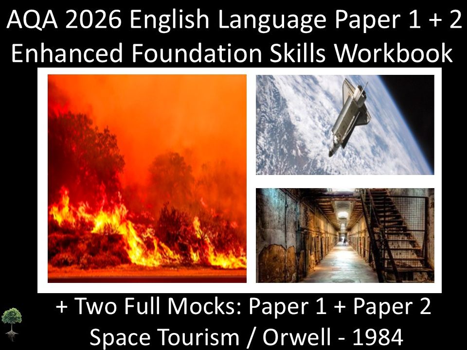 AQA 2026 English Language Paper 1 + 2 : Enhanced Foundation Skills Workbook + MODELS