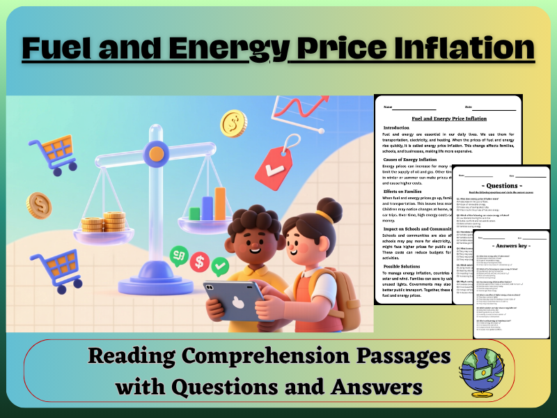 Fuel and Energy Price Inflation: Reading Comprehension – Fun, Interactive & Ready-to-Print