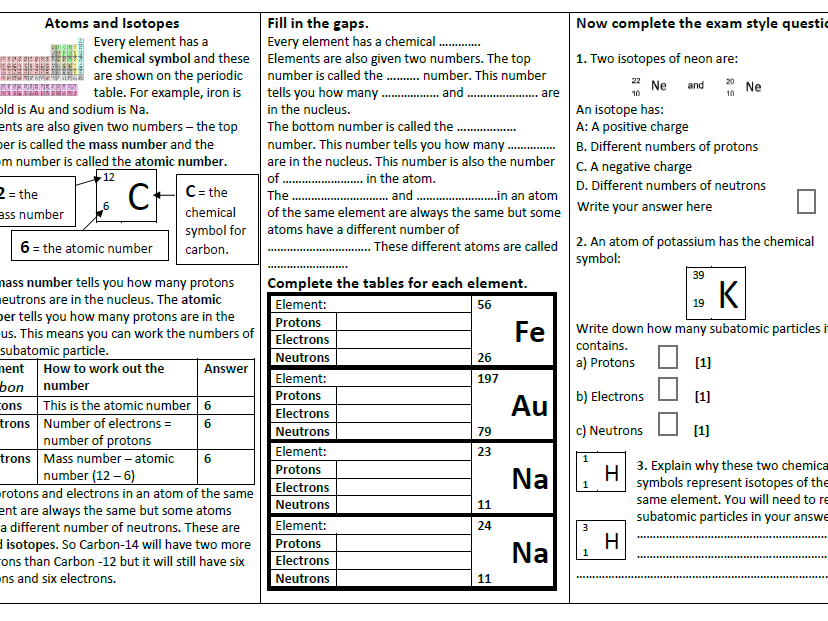 Chemistry C1 Revision Pack OCR GCSE Gateway new specification Teaching Resources