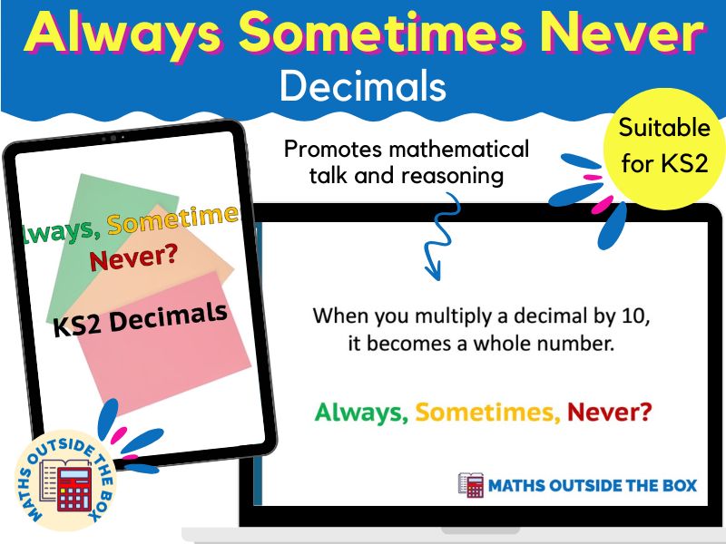 Always Sometimes Never - Decimals (KS2)