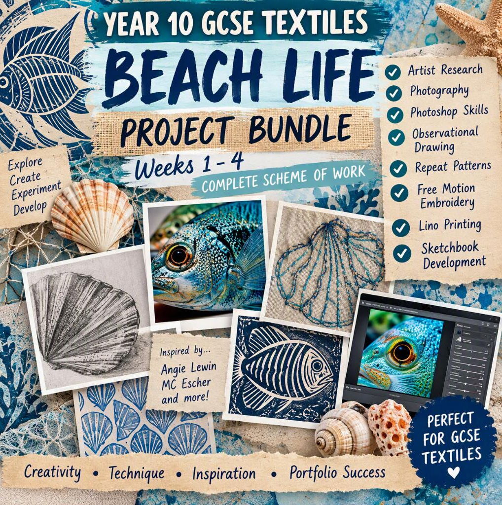 Art Textiles - Year 10 - Beach life Project