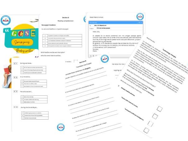 GCSE AQA-style reading practice paper.