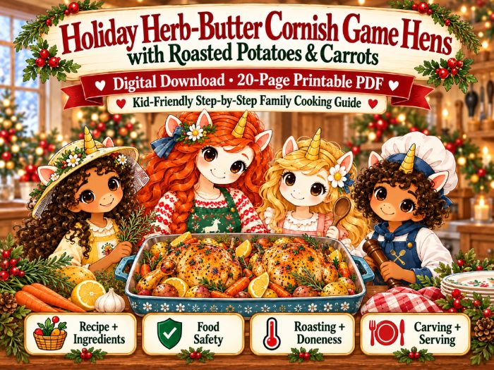Cornish Game Hen Cooking Activity Life Skills Recipe