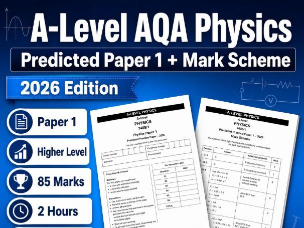 AQA A Level Physics Paper 1 Predicted Paper 2026