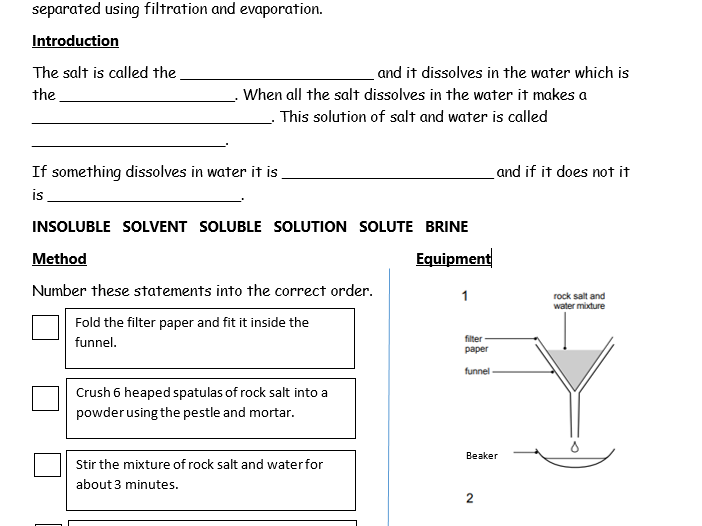 Rock Salt Practical