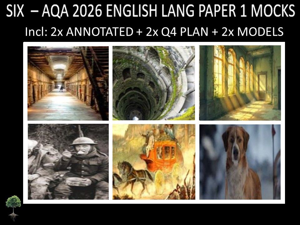 SIX  - AQA PAPER 1 | 2026 FULL MOCKS | ANNOTATED | Q4 PLAN | MODELS