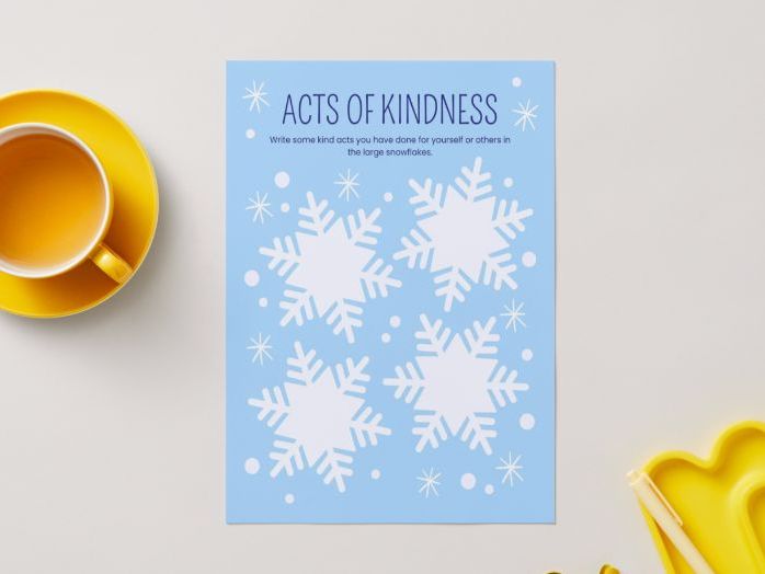 Winter Acts of Kindness & Snowflake Number Skills Pack