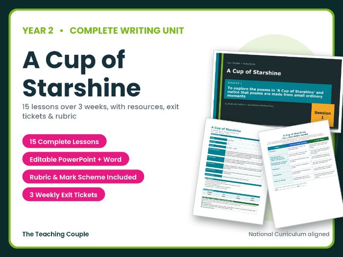 A Cup of Starshine | Year 2 English Unit | 15 Complete Lessons + Resources + Mark Scheme