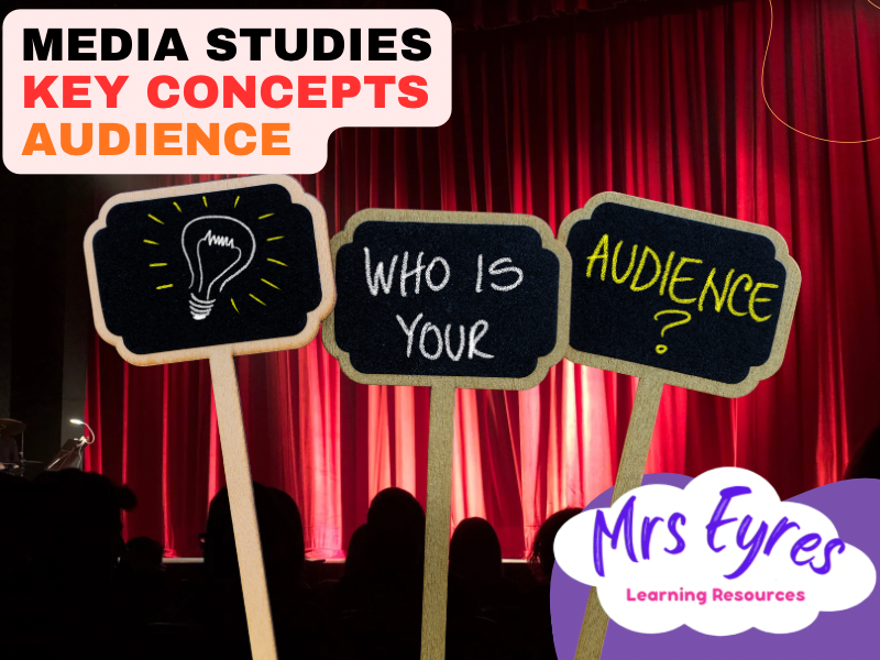 Audience Concepts Lesson for Media, Film and Photography