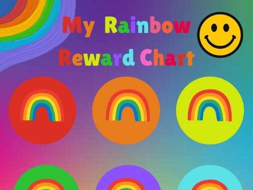 Rainbow reward chart