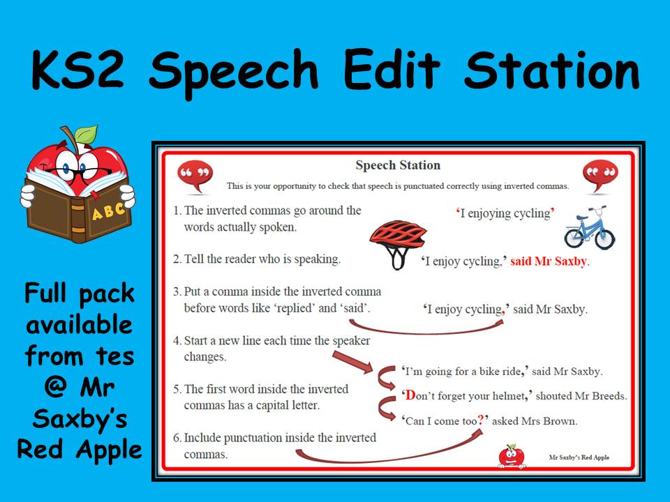 Speech Edit Station by DaleSaxby  Teaching Resources