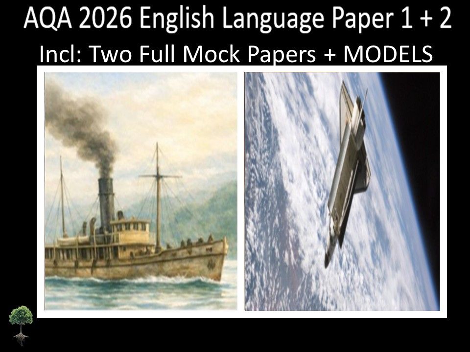 Two AQA 2026 English Language Paper 1 + 2 Mocks | MODELS