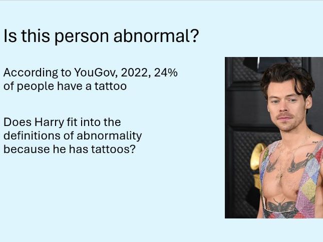 Definitions in the field of mental health: A level psychology