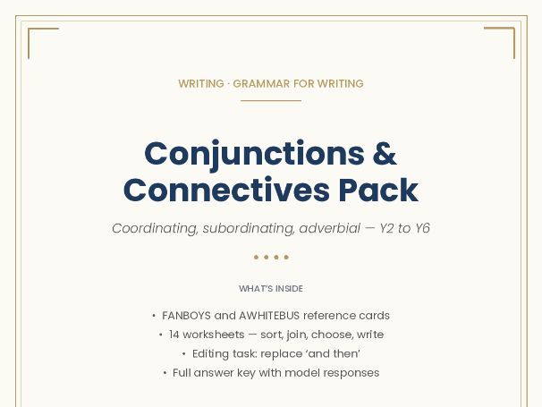Conjunctions Pack