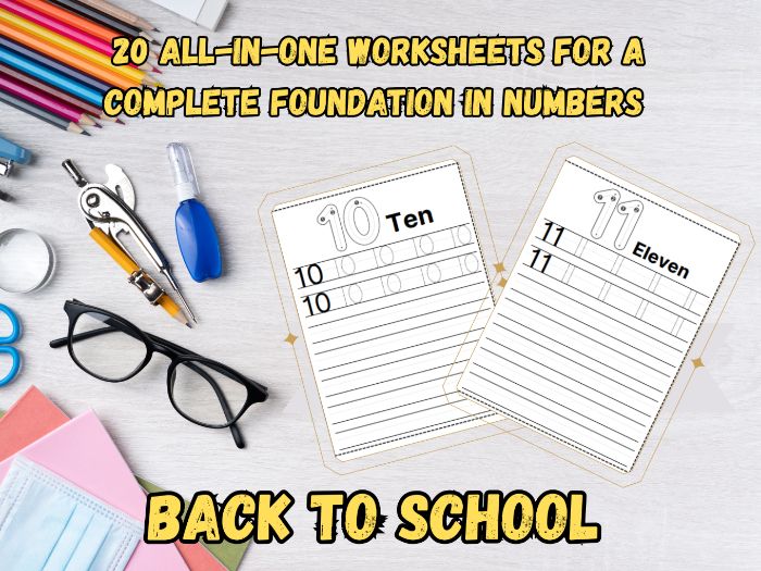 The Ultimate Number Mastery Pack (1-20): Trace, Count & Color