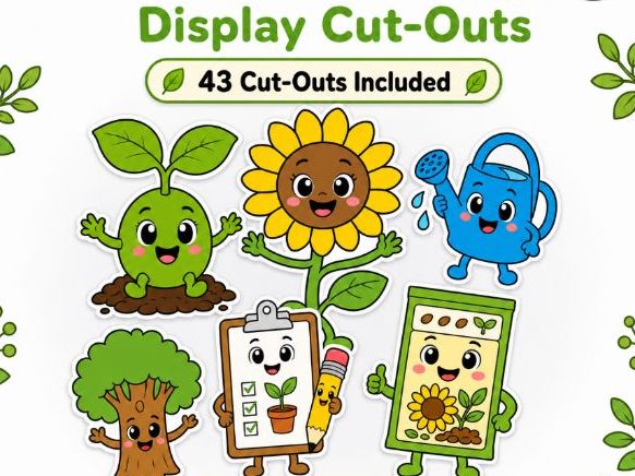 Year 1 Science Display Cut-Outs