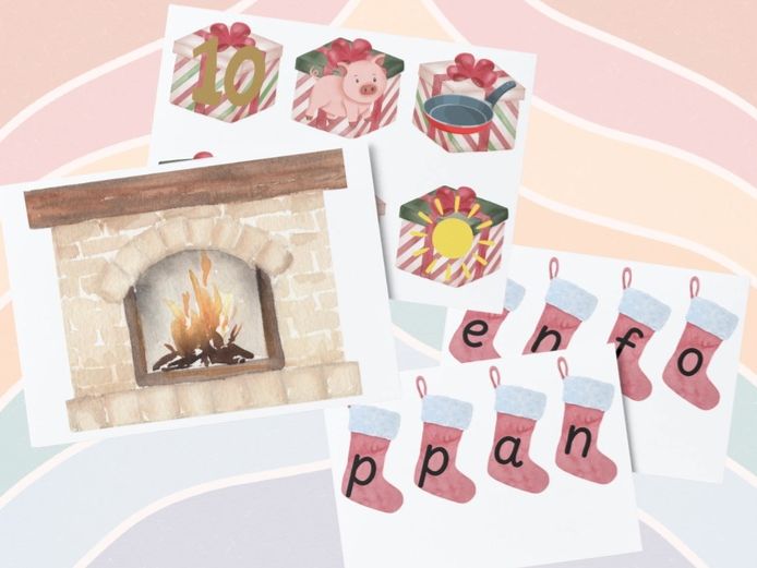 Christmas - CVC Present & Stockings Phonics