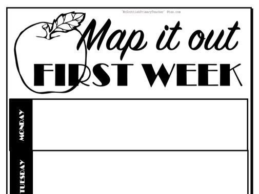 Map It Out - Editable Planning Sheet for New Teachers