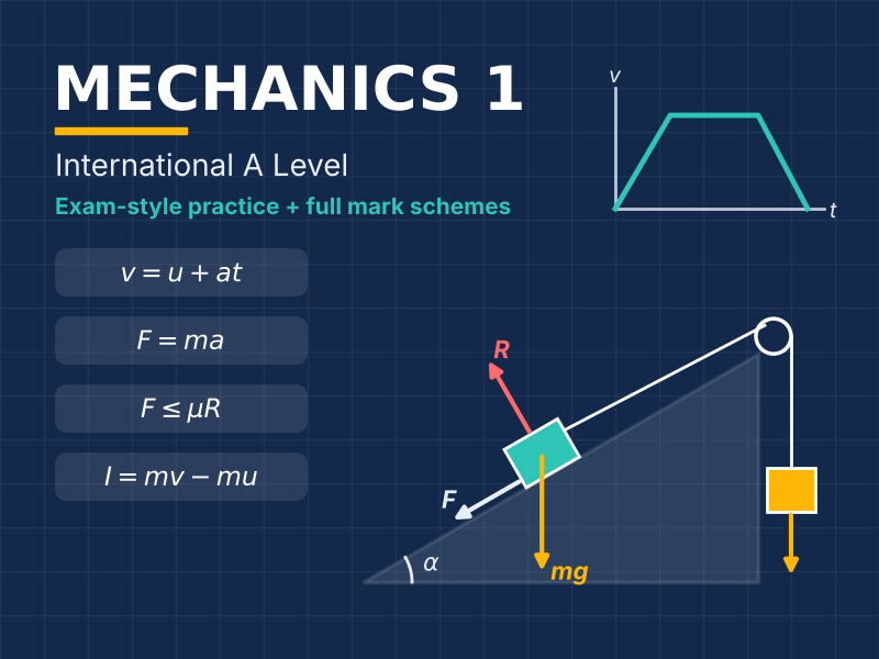 Mechanics 1 Mathematics - Chapter 6 Exam Questions and Answers