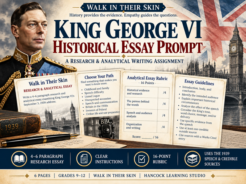 King George VI | Historical Essay Prompt