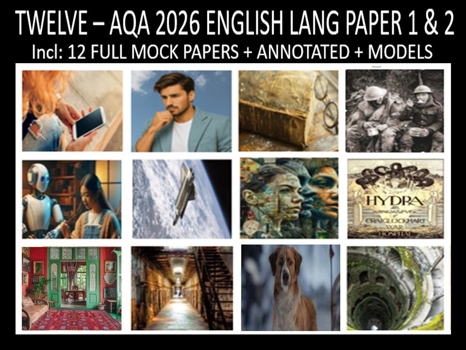 TWELVE - AQA PAPER 1 & 2 | 2026 FULL MOCKS | ANNOTATED | MODELS