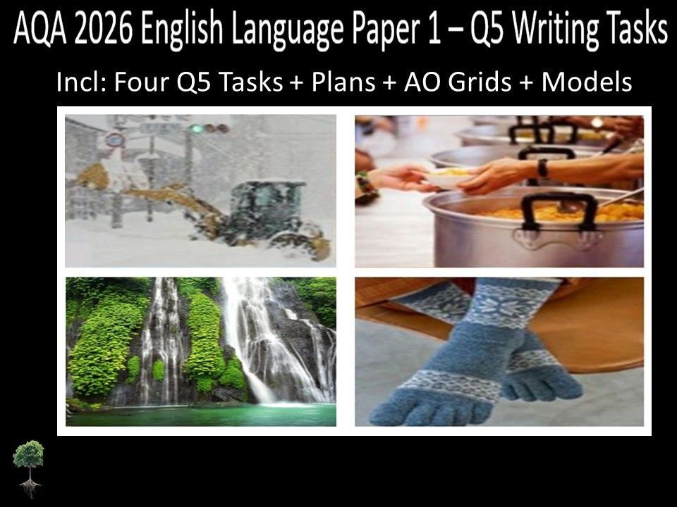 Four Question 5 - AQA 2026 GCSE English Language Paper 1 | Plans, AO Grids, Models
