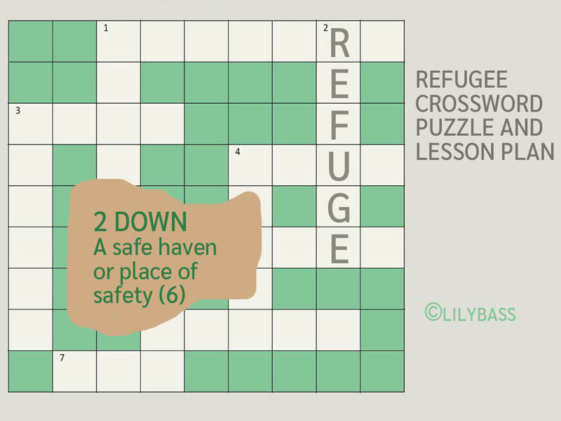 Refugee Crossword Puzzle and Lesson (US)