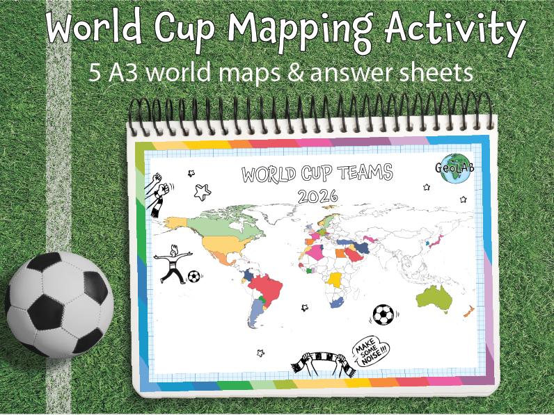 World Cup Teams Map Activity