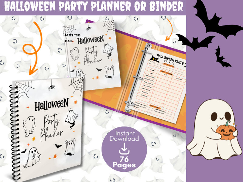 Halloween Party Planner Binder-DFY Stay Organized For Your Halloween Party This Year!