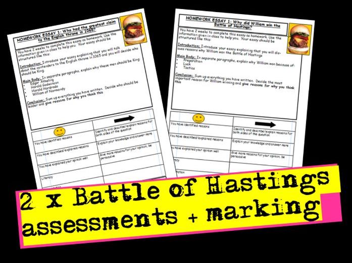 Battle of Hastings Assessments Teaching Resources
