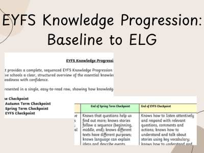 EYFS Knowledge Progression: Baseline to ELG