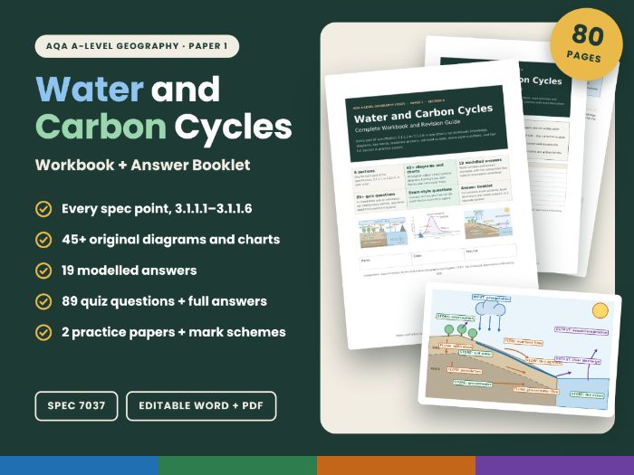 Water and Carbon Cycles AQA A-level Workbook