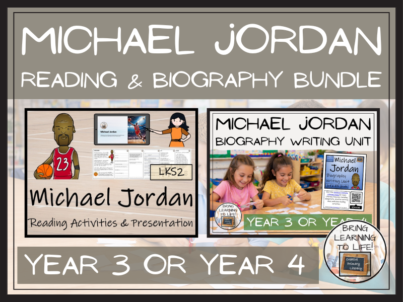 Michael Jordan Reading Comprehension & Biography Bundle | LKS2