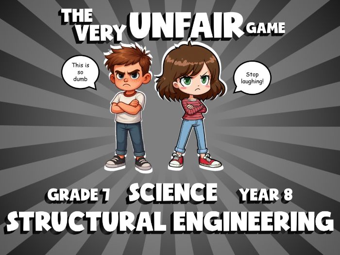 Structural Engineering VERY UNFAIR GAME | No-Prep Year 8 Science Review Activity