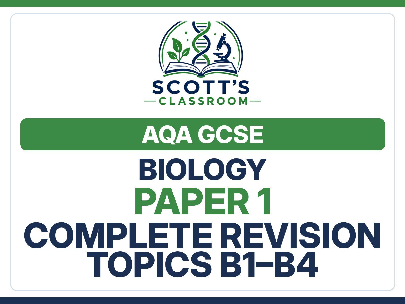 AQA GCSE Biology Paper 1 Revision Bundle