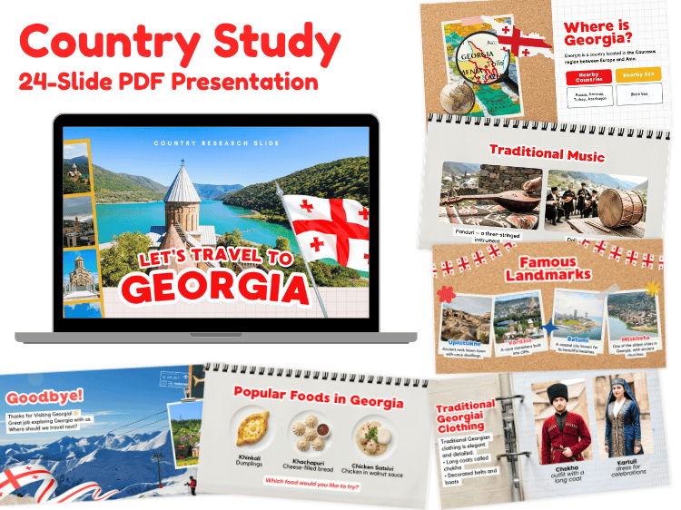 Georgia Country Study | 24-Slide Geography & Culture Presentation