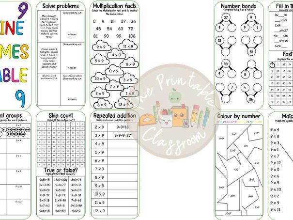 x9 maths leaflet/booklet activity booklet