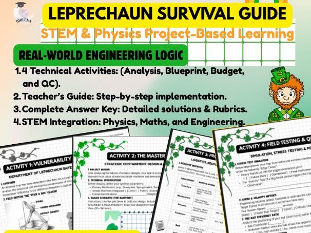 Leprechaun Survival Guide:  (STEM & Physics)