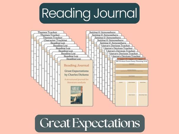 Great Expectations by Charles Dickens – Complete Reading Journal & Student Workbook
