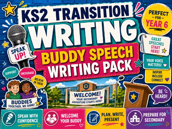 KS2 Transition - Writing - Buddy Speech Writing Pack