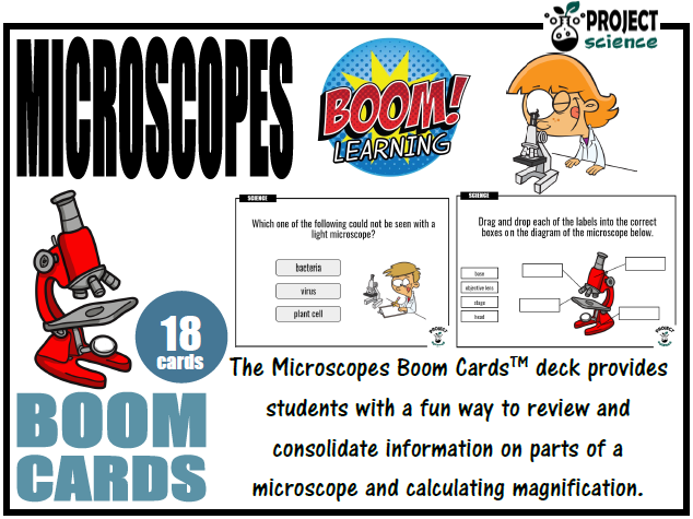 Microscopes Boom Cards™ - Distance Learning