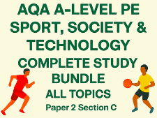 AQA A-Level PE | Sport and Society Complete Bundle | All 4 Topics | Paper 2 Section C | 97 Slides | 3.2.4