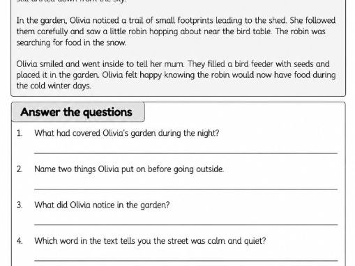 KS2 Winter Reading Comprehension & Creative Writing Worksheets | Year 3 & 4 | 5-Page Pack