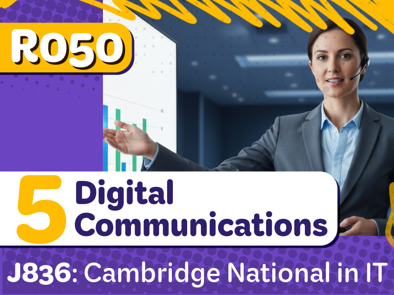 OCR J836 IT R050 Unit 5: Digital Communications