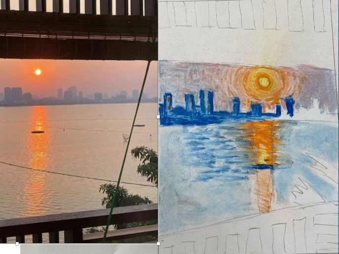 Pastel Impressionism – Sunset & Degas